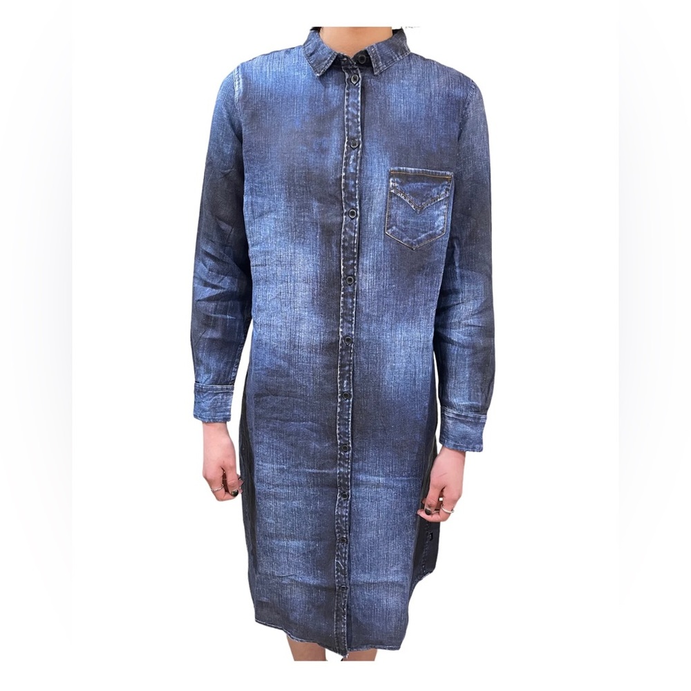 Elemente Clemente Karaby Denim effect shirt / dress - Size 1